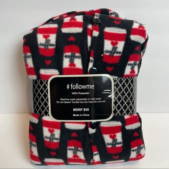 Follow Me PolarFleece Pajama Set NWT - Picture 7 of 8